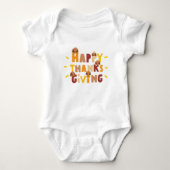 Happy Thanksgiving Baby Outfit Baby Strampler (Vorderseite)