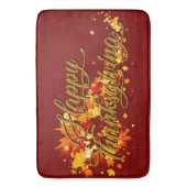 Happy Thanksgiving Badematte (Vorderseite Vertikal)