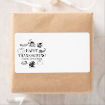 Happy Thanksgiving benutzerdefinierte Familienname