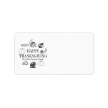 Happy Thanksgiving benutzerdefinierte Familienname