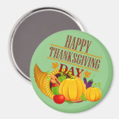 Happy Thanksgiving Bester Magnet (Vorderseite/Rückseite)