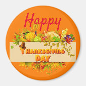 Happy Thanksgiving Bester Magnet (Vorne)