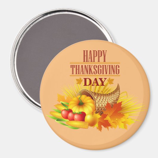 Happy Thanksgiving Bester Magnet (Vorderseite/Rückseite)
