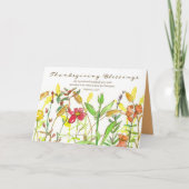 Happy Thanksgiving Bible Verse Philippianische Blu Karte (Vorderseite)