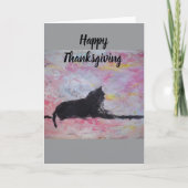 Happy Thanksgiving Blank Greeting Card Karte (Vorderseite)