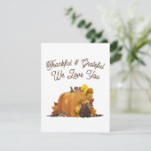 Happy Thanksgiving Blank Greeting Cards (Stehend Vorderseite)