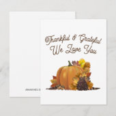 Happy Thanksgiving Blank Greeting Cards (Vorne/Hinten)