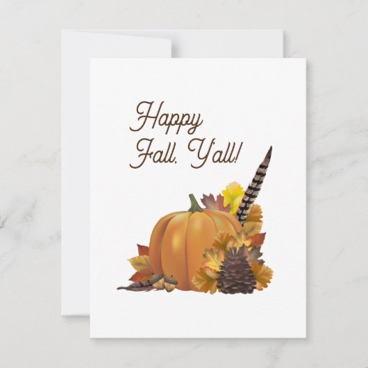 Happy Thanksgiving Blank Greeting Cards (Vorderseite)