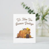 Happy Thanksgiving Blank Greeting Cards (Stehend Vorderseite)