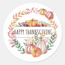 Happy Thanksgiving-Blätter Kürbiskürbis Kranz