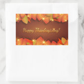 Happy Thanksgiving Blätter Stickers (Tasche)