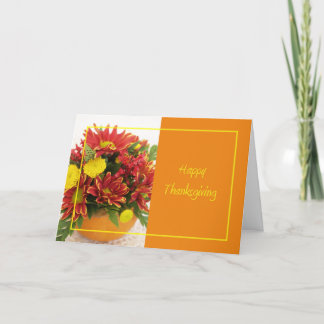 Happy Thanksgiving-Blume Feiertagskarte
