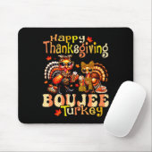 Happy Thanksgiving Boujee Turkey Leopard Boo-jee F Mousepad (Mit Mouse)