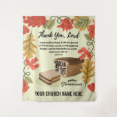 Happy Thanksgiving BREAD OF LIFE Wandteppich (Vorderseite)