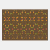 Happy Thanksgiving - Brown Theme Geschenkpapier Set (Vorderseite)