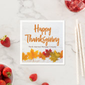Happy Thanksgiving Business Custom Company Party Serviette (Beispiel)