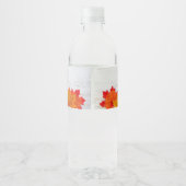 Happy Thanksgiving Business Custom Company Party Wasserflaschenetikett (Rückseite)