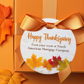 Happy Thanksgiving Business Herbst Leaves Company Geschenkanhänger