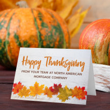 Happy Thanksgiving Business Herbst Leaves Company