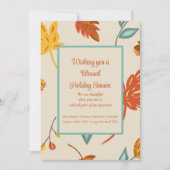 Happy Thanksgiving Business Holiday Card (Vorderseite)