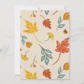 Happy Thanksgiving Business Holiday Card (Rückseite)