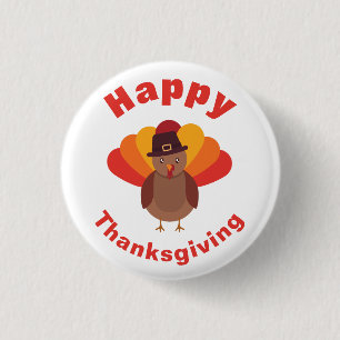 Happy Thanksgiving Button