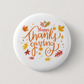 Happy Thanksgiving Button (Vorderseite)