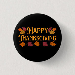 Happy Thanksgiving Button