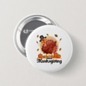 Happy Thanksgiving Button (Vorne & Hinten)