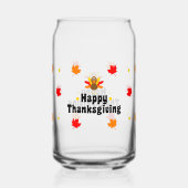 Happy Thanksgiving Can Glass Fall Drinkware Dosenglas (Vorderseite)