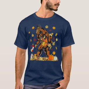 Happy Thanksgiving Canada Bigfoot Türkei Funny T-Shirt