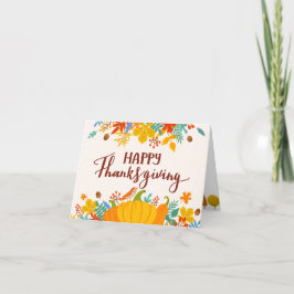Happy Thanksgiving Card Feiertagskarte