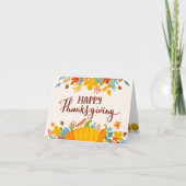 Happy Thanksgiving Card Feiertagskarte (Vorderseite)