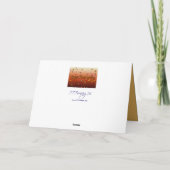 Happy Thanksgiving Card Feiertagskarte (Rückseite)