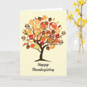 Happy Thanksgiving Card Karte (Gelbe Blume)