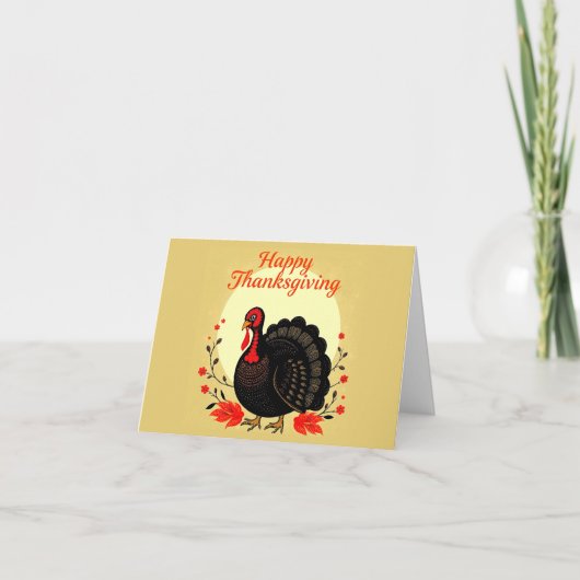 Happy Thanksgiving Card Karte (Vorderseite)