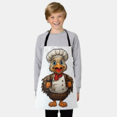 Happy Thanksgiving Cartoon Niedlicher Koch Türkei Schürze (Getragen)