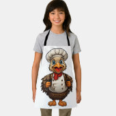 Happy Thanksgiving Cartoon Niedlicher Koch Türkei Schürze (Insitu)