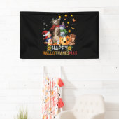 Happy Thanksgiving Cat Happy Hallothanksmas Katzen Banner (Insitu)