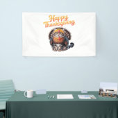 Happy Thanksgiving Cat Türkei Day Fall Classic T-S Banner (Messeveranstaltung)