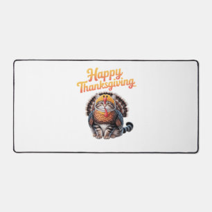 Happy Thanksgiving Cat Türkei Day Fall Classic T-S Schreibtischunterlage