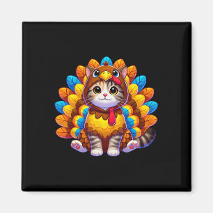 Happy Thanksgiving Cat Türkei Kostüme Weihnachten  Magnet