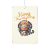 Happy Thanksgiving Cat Turkey Day Fall Classic T-S Autolufterfrischer (Vorderseite)