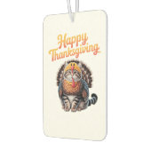 Happy Thanksgiving Cat Turkey Day Fall Classic T-S Autolufterfrischer (Links)