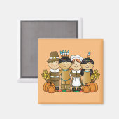 Happy Thanksgiving Children Magnet (Vorderseite/Rückseite)