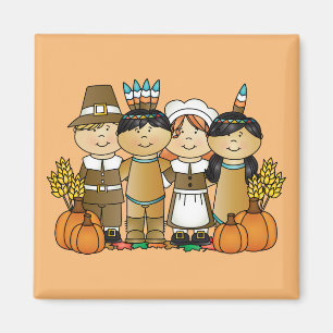 Happy Thanksgiving Children Magnet