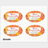 Happy Thanksgiving Classic Round Sticker (Blatt)