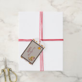 Happy Thanksgiving Cornucopia Basket Herbstlaube Geschenkanhänger (Mit Garn)