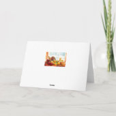 Happy Thanksgiving Cornucopia Display Karte (Rückseite)