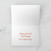 Happy Thanksgiving Cornucopia Display Karte (Innenseite)